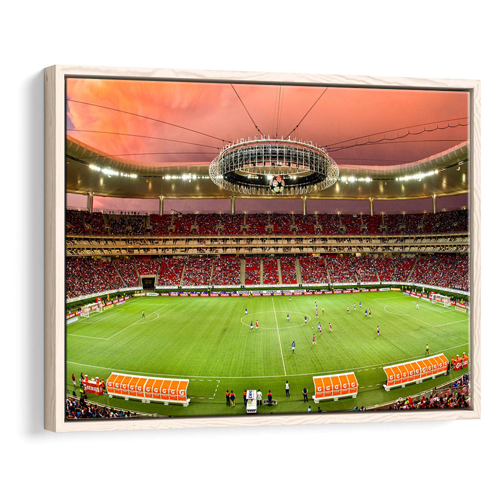 Omnilife Stadium, Stadium Canvas, Sport Art, Framed Canvas Print Wall Art, Floating Frame