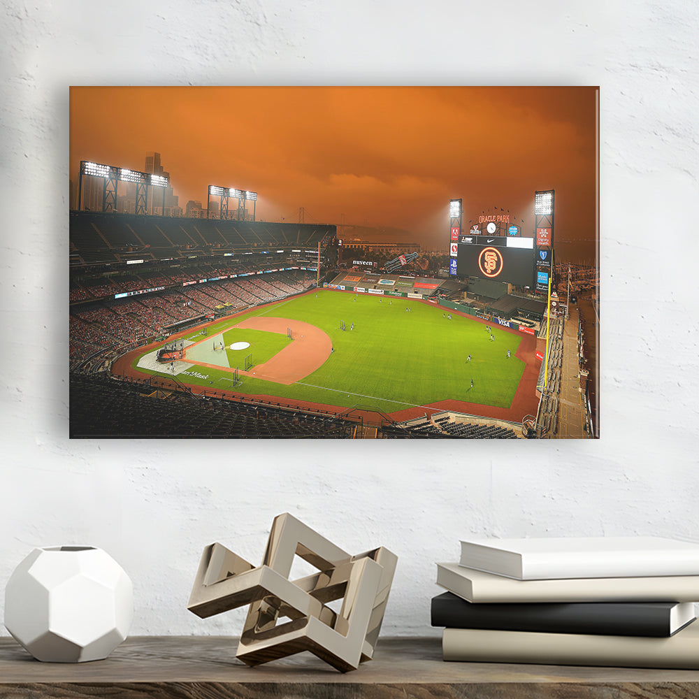 Oracle Park California, Stadium Canvas, Sport Art, Gift for him, Man Cave Decor, Art Print, Canvas Print Wall Art