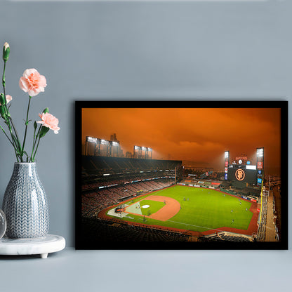 Oracle Park California, Stadium Canvas, Sport Art, Gift for him, Framed Art Print Wall Decor, Picture Framed