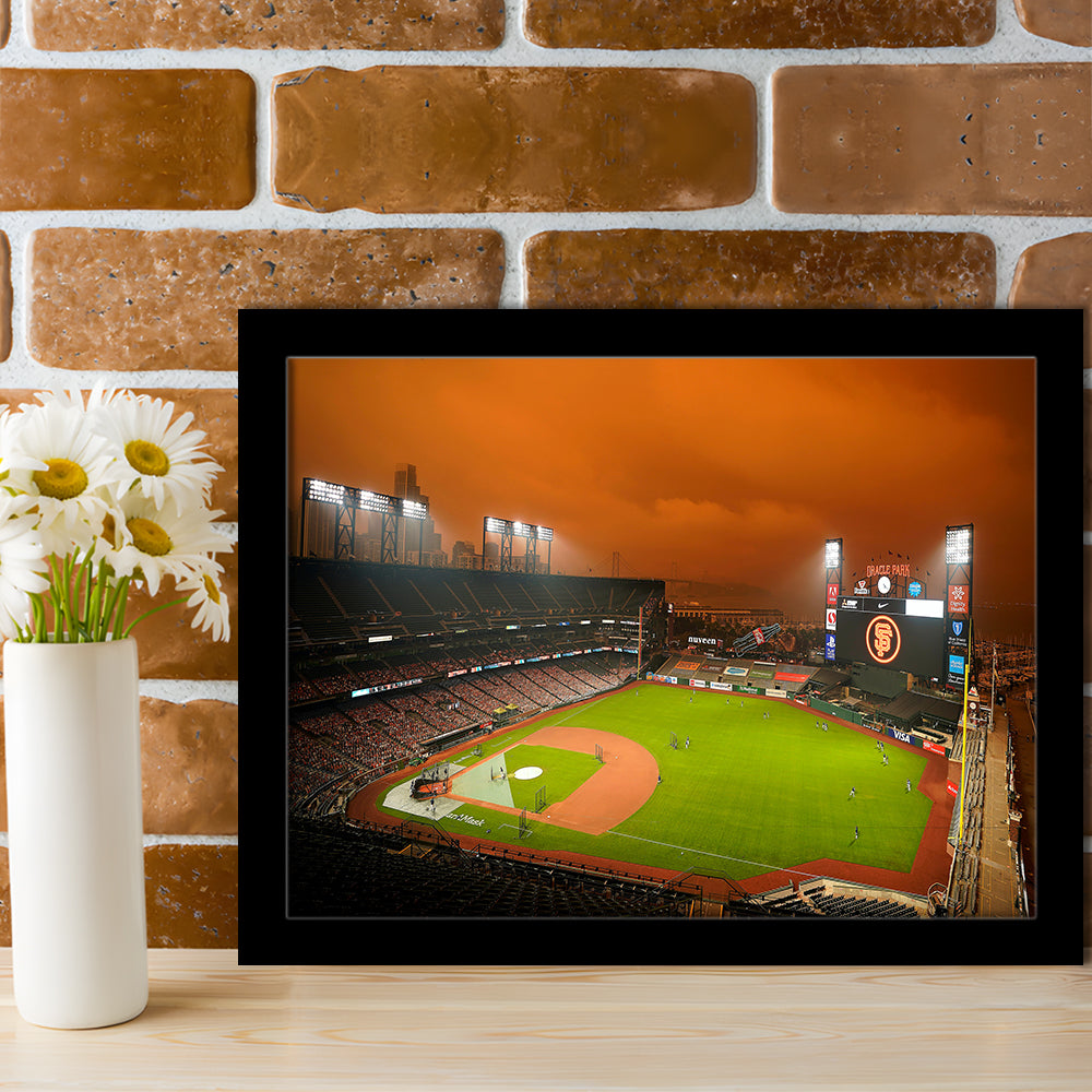 Oracle Park California, Stadium Canvas, Sport Art, Gift for him, Framed Art Print Wall Decor, Picture Framed