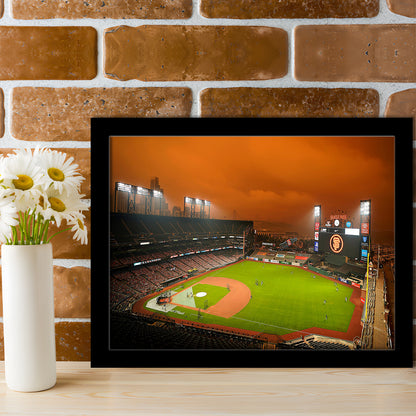 Oracle Park California, Stadium Canvas, Sport Art, Gift for him, Framed Art Print Wall Decor, Picture Framed