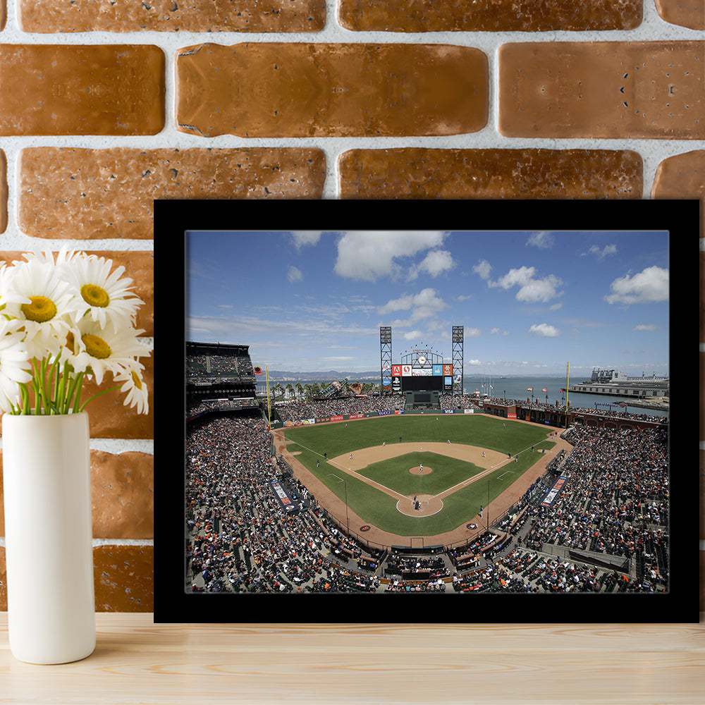 Oracle Park Formerly art Park, Stadium Canvas, Sport Art, Gift for him, Framed Art Print Wall Decor, Picture Framed
