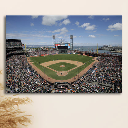 Oracle Park Formerly art Park, Stadium Canvas, Sport Art, Gift for him, Man Cave Decor, Art Print, Canvas Print Wall Art