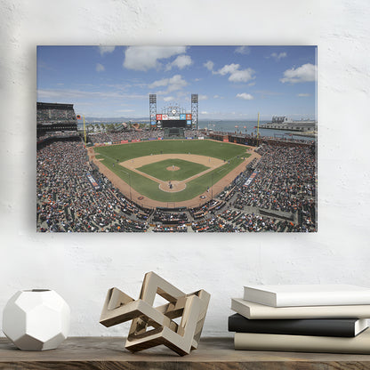 Oracle Park Formerly art Park, Stadium Canvas, Sport Art, Gift for him, Man Cave Decor, Art Print, Canvas Print Wall Art