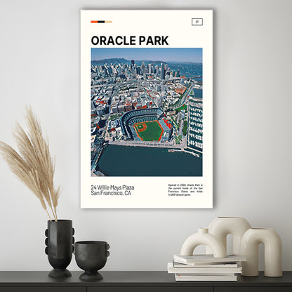 Oracle Park Print, San Francisco Giants Stadium Canvas Art, Fan Gifts, Sport Art, Canvas Print Wall Art