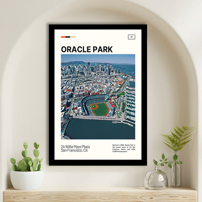 Oracle Park Print, San Francisco Giants Stadium Art, Gifts for him, Sport Art, Framed Art Print Wall Decor