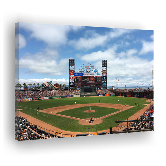 Oracle or att Park, Stadium Canvas, Sport Art, Gift for him, Man Cave Decor, Art Print, Canvas Print Wall Art