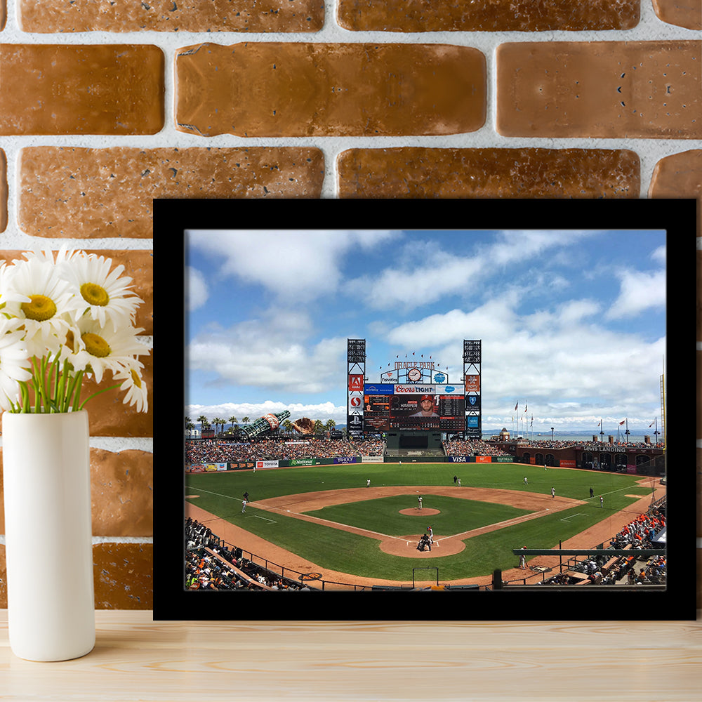 Oracle or att Park, Stadium Canvas, Sport Art, Gift for him, Framed Art Print Wall Decor, Picture Framed
