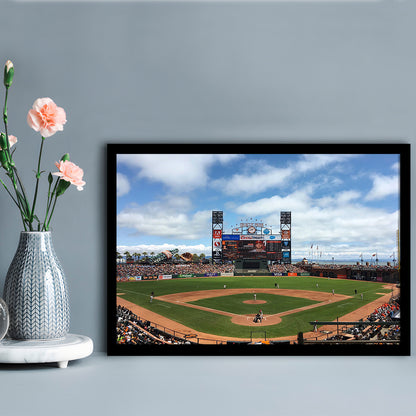 Oracle or att Park, Stadium Canvas, Sport Art, Gift for him, Framed Art Print Wall Decor, Picture Framed