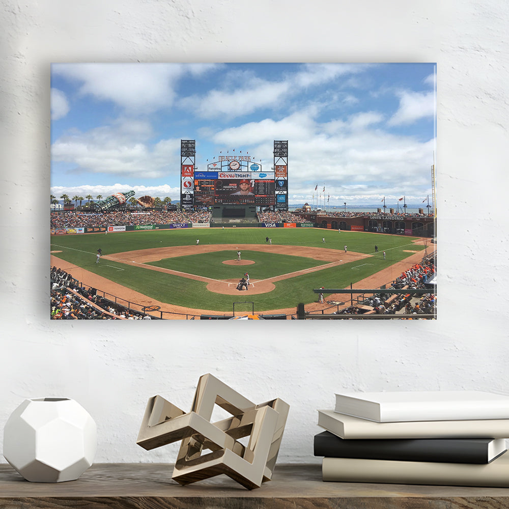 Oracle or att Park, Stadium Canvas, Sport Art, Gift for him, Man Cave Decor, Art Print, Canvas Print Wall Art