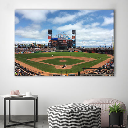 Oracle or att Park, Stadium Canvas, Sport Art, Gift for him, Man Cave Decor, Art Print, Canvas Print Wall Art