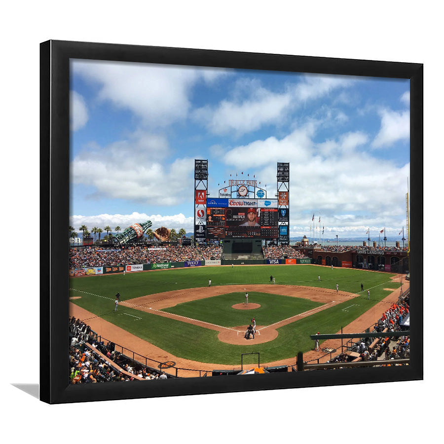 Oracle or att Park, Stadium Canvas, Sport Art, Gift for him, Framed Art Print Wall Decor, Picture Framed