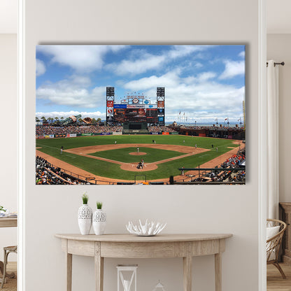 Oracle or att Park, Stadium Canvas, Sport Art, Gift for him, Man Cave Decor, Art Print, Canvas Print Wall Art