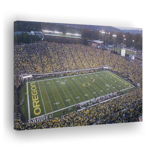Oregon football Stadium, Stadium Canvas, Sport Art, Gift for him, Man Cave Decor, Art Print, Canvas Print Wall Art