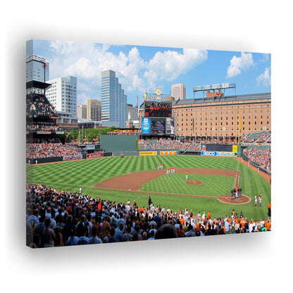 Oriole Park, Stadium Canvas, Sport Art, Gift for him, Man Cave Decor, Art Print, Canvas Print Wall Art