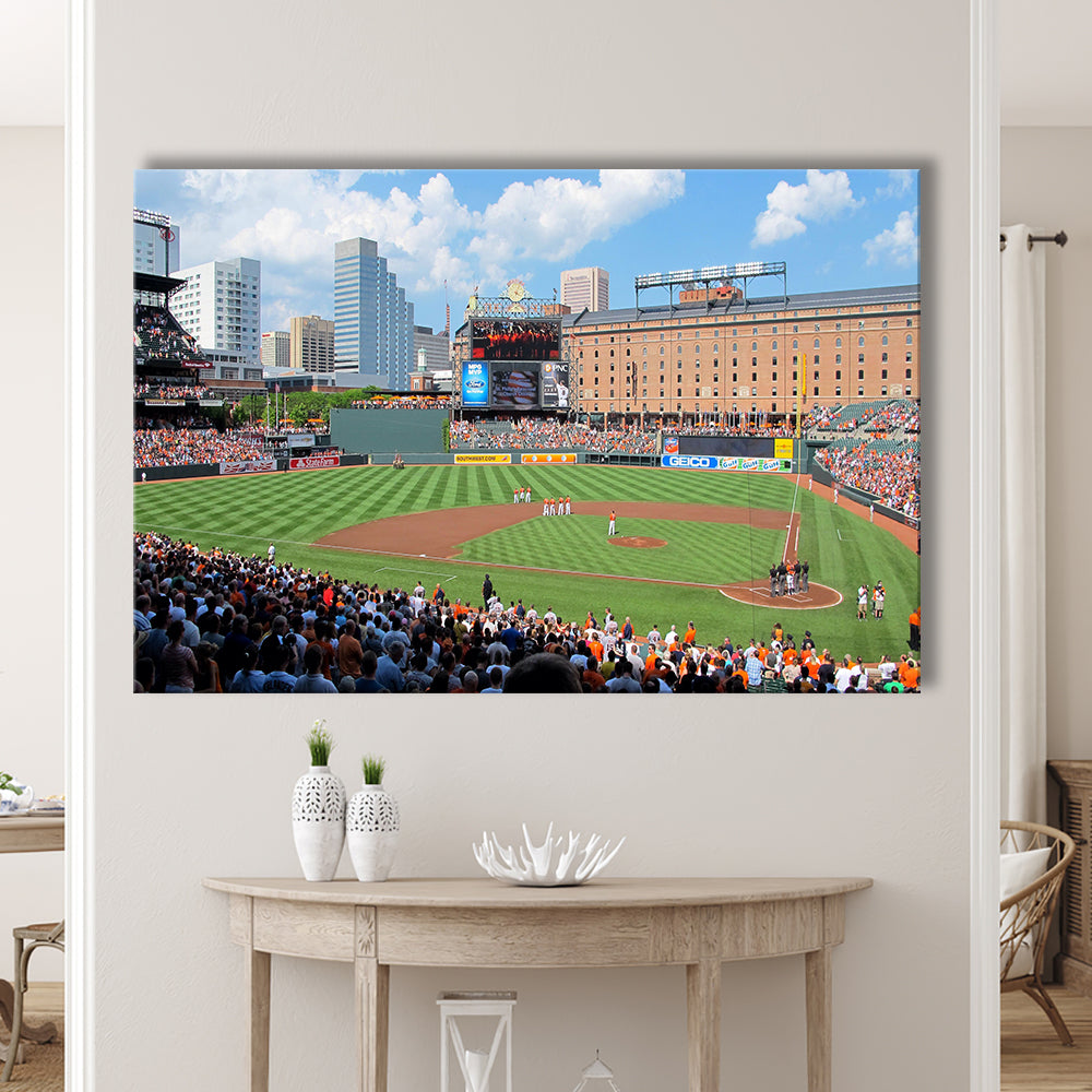 Oriole Park, Stadium Canvas, Sport Art, Gift for him, Man Cave Decor, Art Print, Canvas Print Wall Art