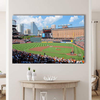 Oriole Park, Stadium Canvas, Sport Art, Gift for him, Man Cave Decor, Art Print, Canvas Print Wall Art