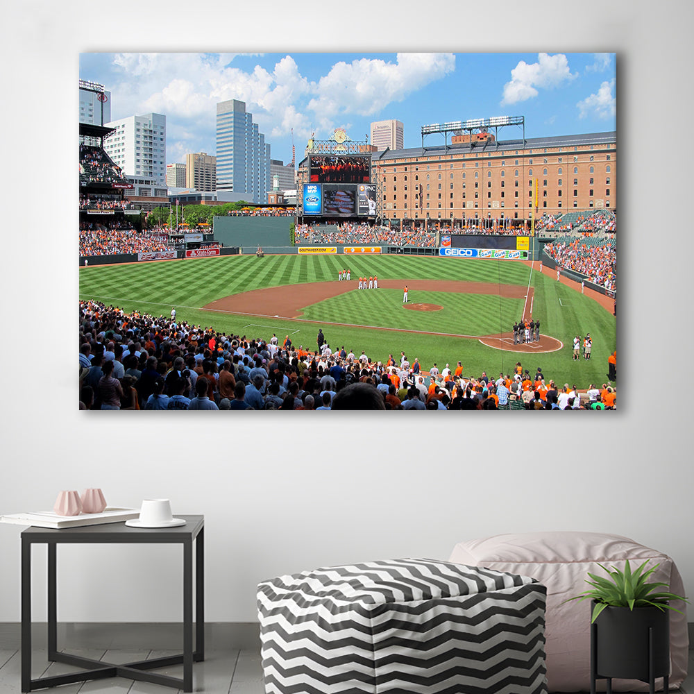 Oriole Park, Stadium Canvas, Sport Art, Gift for him, Man Cave Decor, Art Print, Canvas Print Wall Art