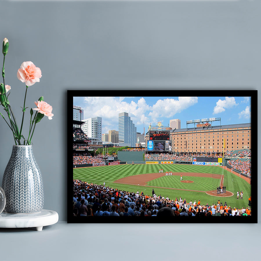 Oriole Park, Stadium Canvas, Sport Art, Gift for him, Framed Art Print Wall Decor, Picture Framed