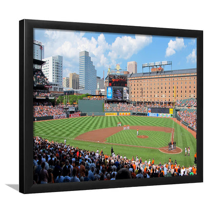 Oriole Park, Stadium Canvas, Sport Art, Gift for him, Framed Art Print Wall Decor, Picture Framed