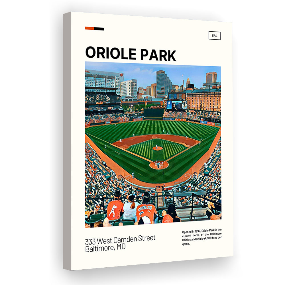 Oriole Park at Camden Yards Print, Stadium Canvas Art, Fan Gifts, Sport Art, Canvas Print Wall Art