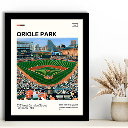 Oriole Park at Camden Yards Print, Stadium Art, Gifts for him, Sport Art, Framed Art Print Wall Decor