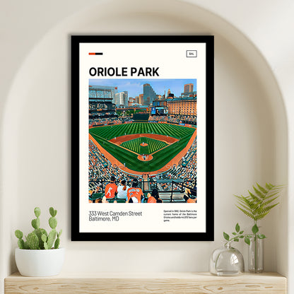 Oriole Park at Camden Yards Print, Stadium Art, Gifts for him, Sport Art, Framed Art Print Wall Decor