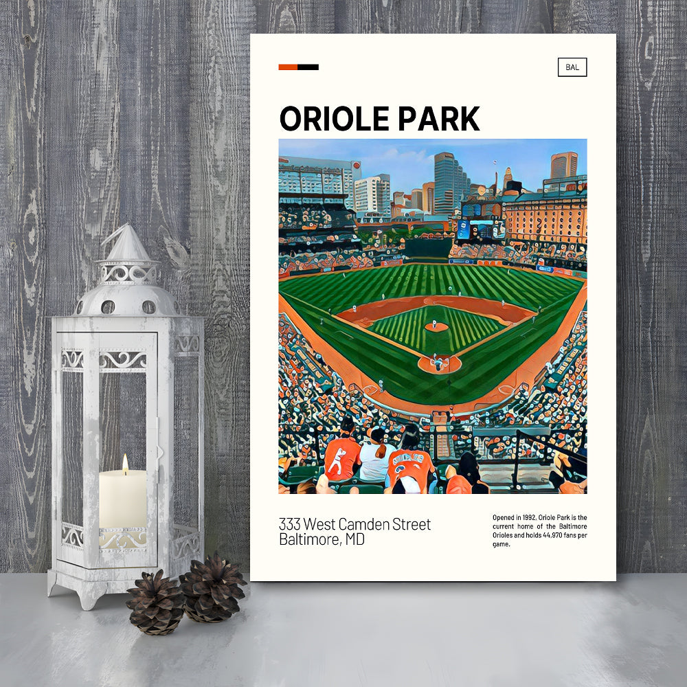 Oriole Park at Camden Yards Print, Stadium Canvas Art, Fan Gifts, Sport Art, Canvas Print Wall Art