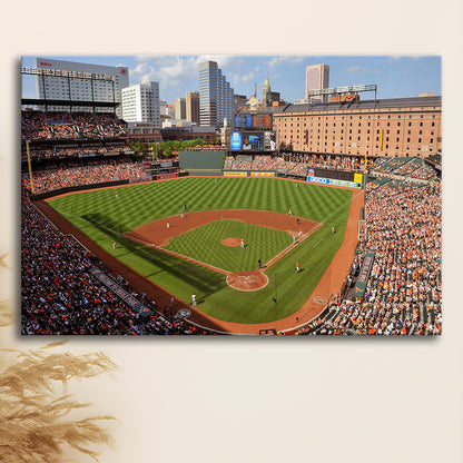 Oriole Park at Camden Yards, Stadium Canvas, Sport Art, Gift for him, Man Cave Decor, Art Print, Canvas Print Wall Art