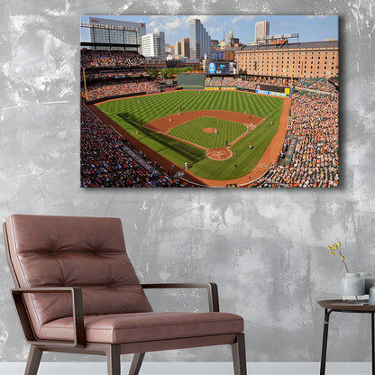 Oriole Park at Camden Yards, Stadium Canvas, Sport Art, Gift for him, Man Cave Decor, Art Print, Canvas Print Wall Art