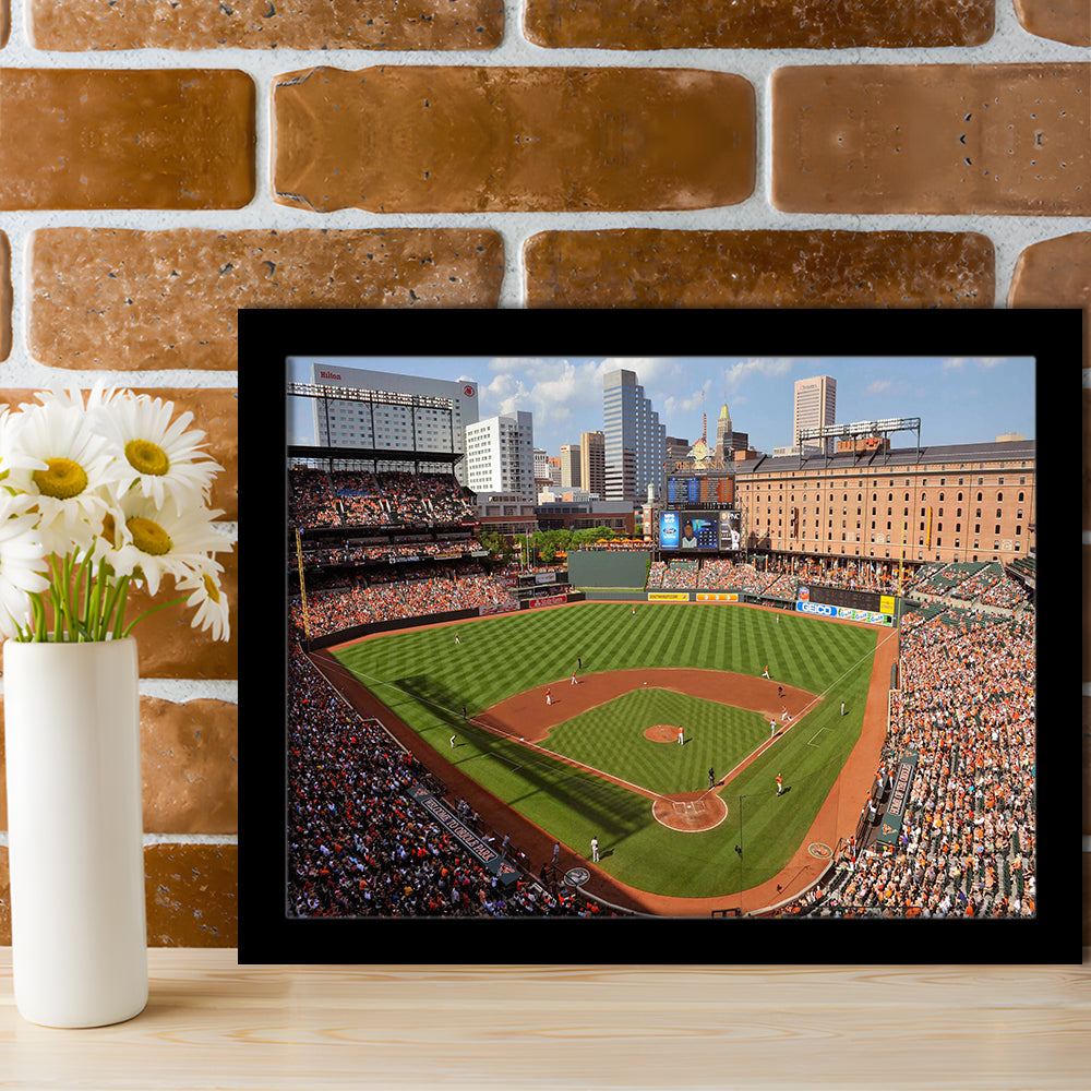 Oriole Park at Camden Yards, Stadium Canvas, Sport Art, Gift for him, Framed Art Print Wall Decor, Picture Framed