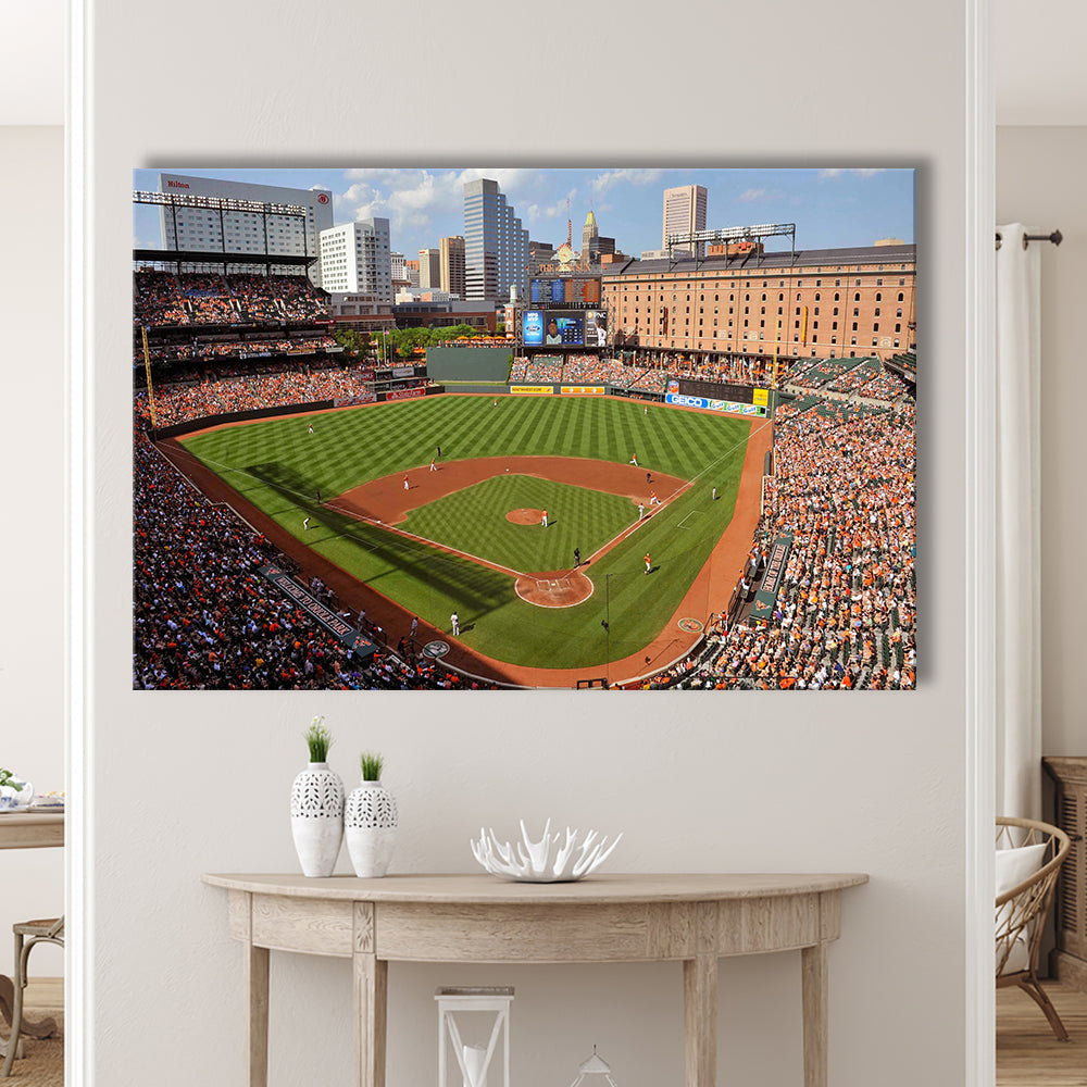 Oriole Park at Camden Yards, Stadium Canvas, Sport Art, Gift for him, Man Cave Decor, Art Print, Canvas Print Wall Art