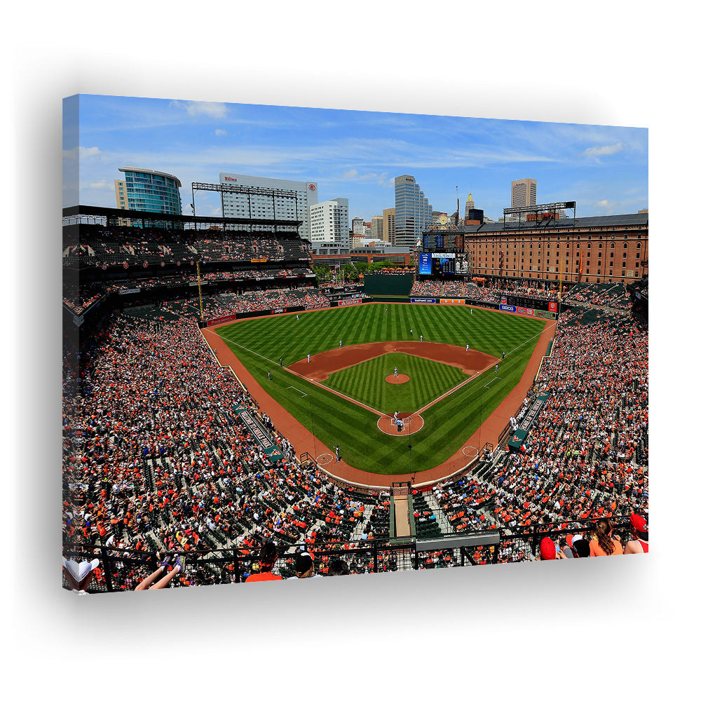 Oriole Park in Baltimore, Stadium Canvas, Sport Art, Gift for him, Man Cave Decor, Art Print, Canvas Print Wall Art
