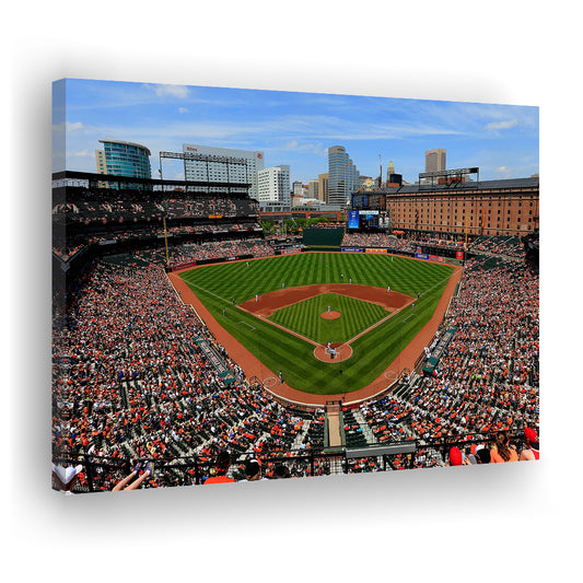 Oriole Park in Baltimore, Stadium Canvas, Sport Art, Gift for him, Man Cave Decor, Art Print, Canvas Print Wall Art