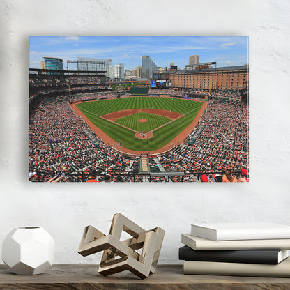 Oriole Park in Baltimore, Stadium Canvas, Sport Art, Gift for him, Man Cave Decor, Art Print, Canvas Print Wall Art