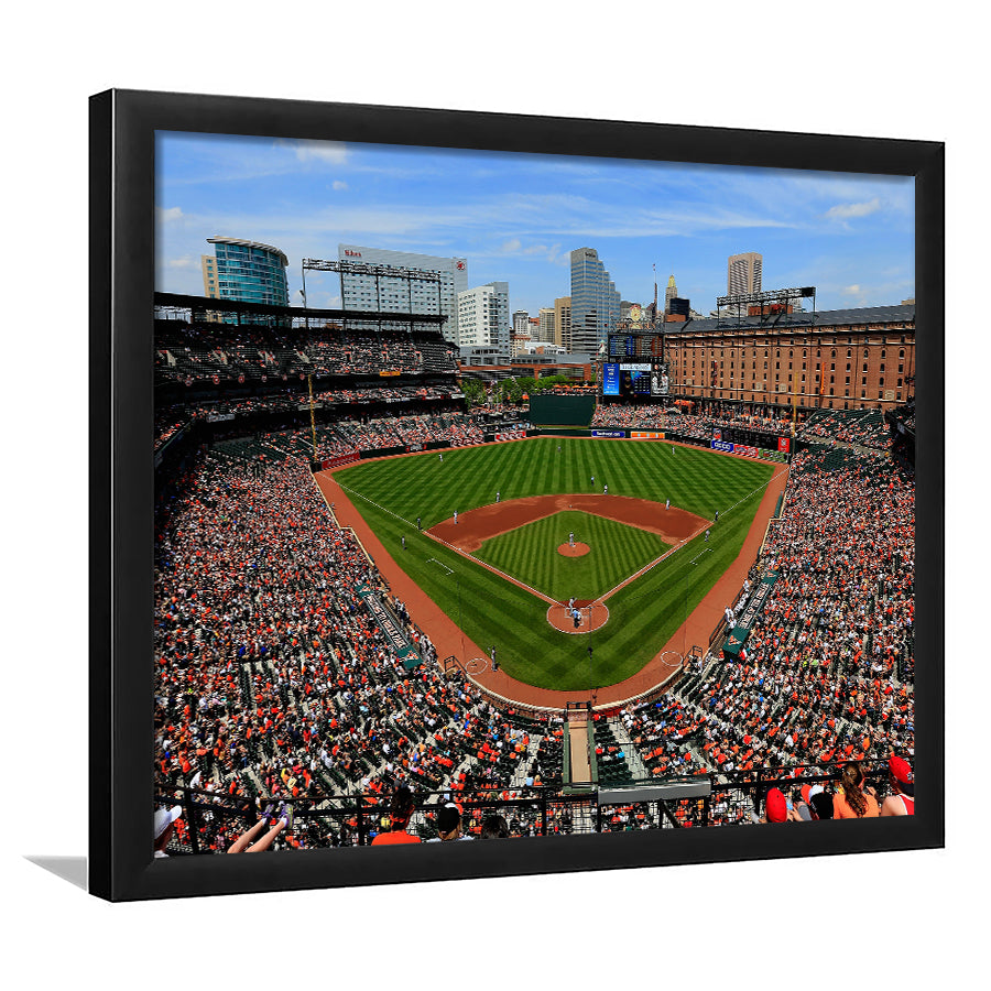 Oriole Park in Baltimore, Stadium Canvas, Sport Art, Gift for him, Framed Art Print Wall Decor, Picture Framed