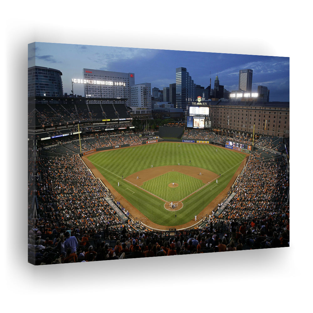 Oriole Park in Maryland, Stadium Canvas, Sport Art, Gift for him, Man Cave Decor, Art Print, Canvas Print Wall Art