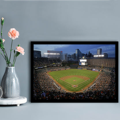 Oriole Park in Maryland, Stadium Canvas, Sport Art, Gift for him, Framed Art Print Wall Decor, Picture Framed
