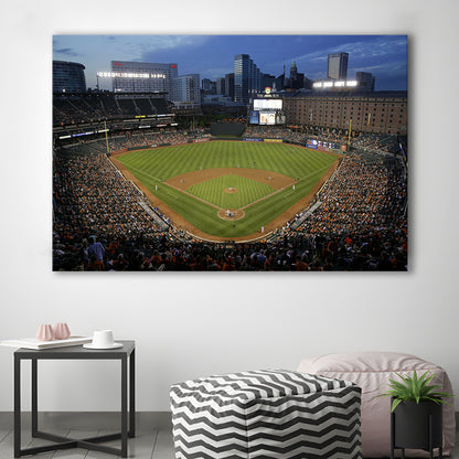 Oriole Park in Maryland, Stadium Canvas, Sport Art, Gift for him, Man Cave Decor, Art Print, Canvas Print Wall Art