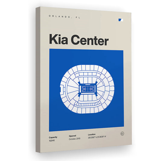Orlando Magic Stadium Print, Kia Center Stadium Print, Fan Gifts, Sport Art, Canvas Print Wall Art