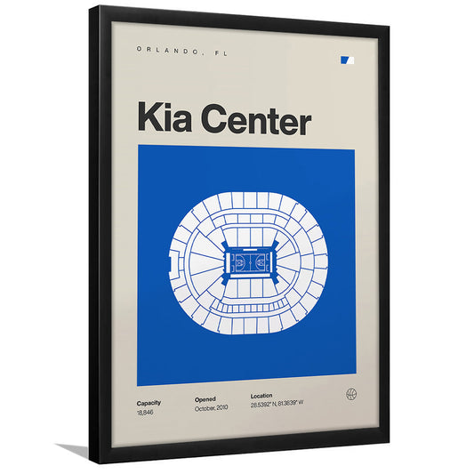 Orlando Magic Stadium Print, Kia Center Stadium Print, Gifts for him, Sport Art, Framed Art Print Wall Decor