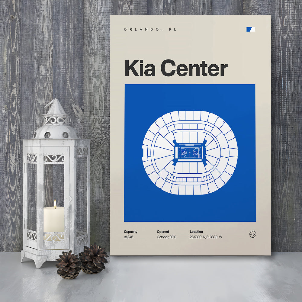 Orlando Magic Stadium Print, Kia Center Stadium Print, Fan Gifts, Sport Art, Canvas Print Wall Art