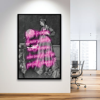 Oscar Wilde Quote Wall Art Print, Altered Art, Booklover Print, Neon Print, Framed Art Prints Wall Decor