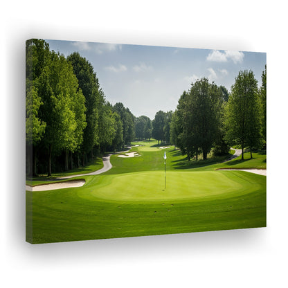 Outdoor Photo Of Golf Course Landscape, Golf Art Print,Gifts Golf Lover