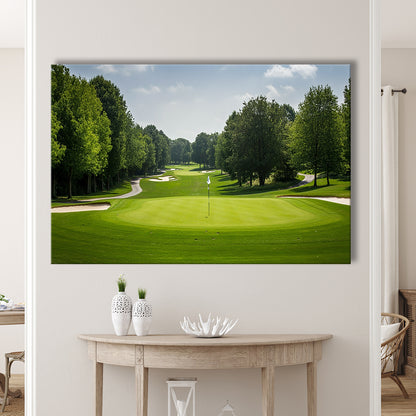 Outdoor Photo Of Golf Course Landscape, Golf Art Print,Gifts Golf Lover