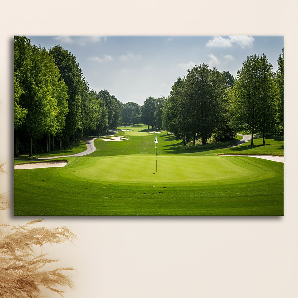 Outdoor Photo Of Golf Course Landscape, Golf Art Print,Gifts Golf Lover