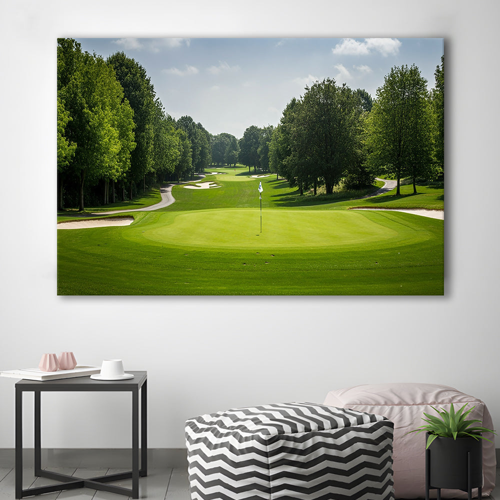 Outdoor Photo Of Golf Course Landscape, Golf Art Print,Gifts Golf Lover