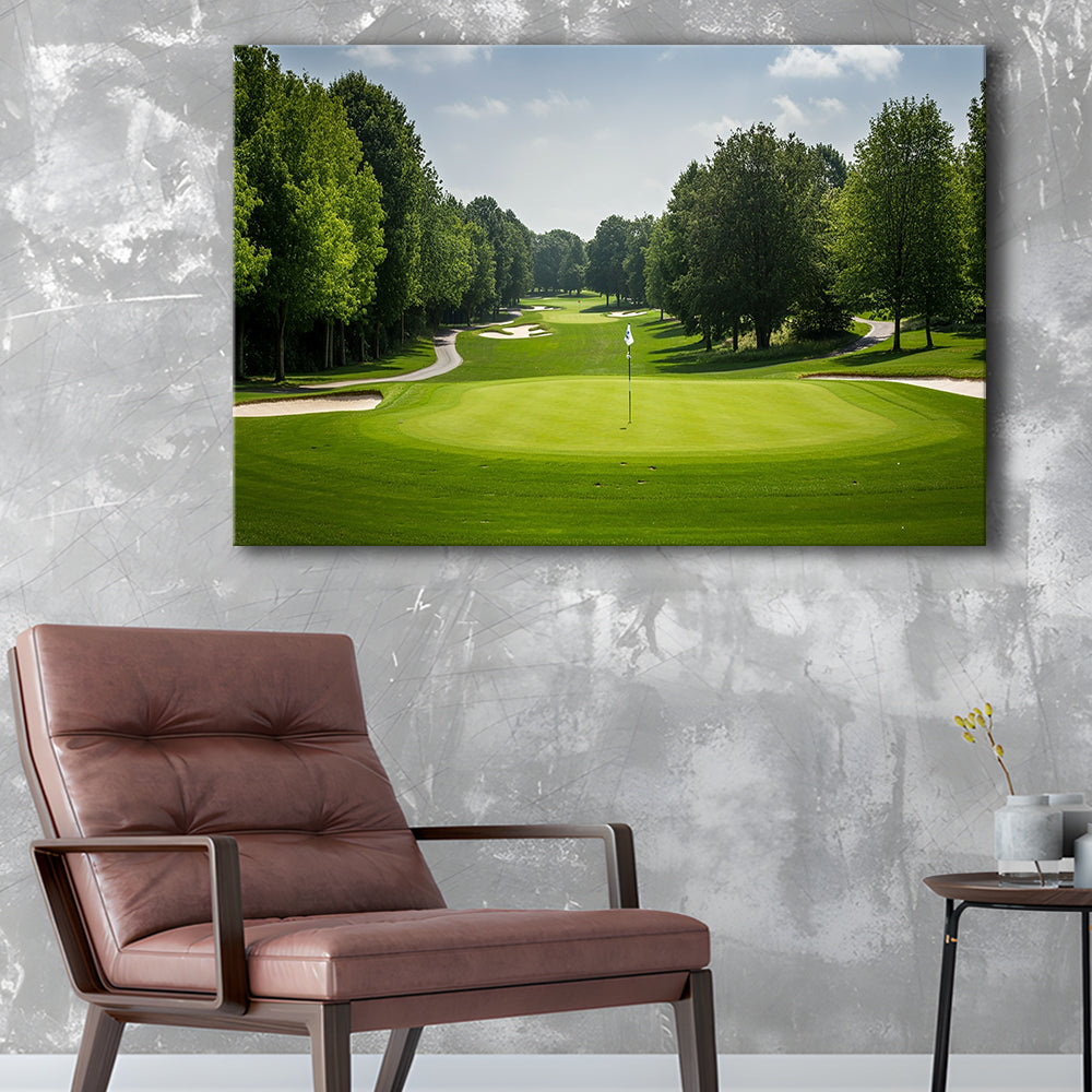 Outdoor Photo Of Golf Course Landscape, Golf Art Print,Gifts Golf Lover