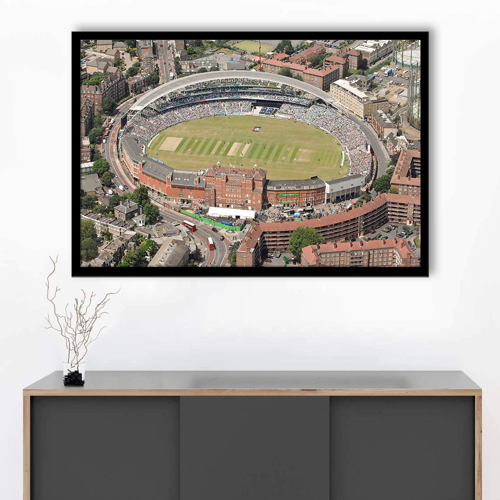 Oval Cricket Ground London, Stadium Canvas, Sport Art, Gift for him, Framed Art Print Wall Decor, Picture Framed