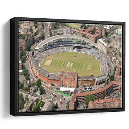 Oval Cricket Ground London, Stadium Canvas, Sport Art, Framed Canvas Print Wall Art, Floating Frame